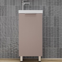 Style Line Тумба с раковиной Соло 40 санд пудровый